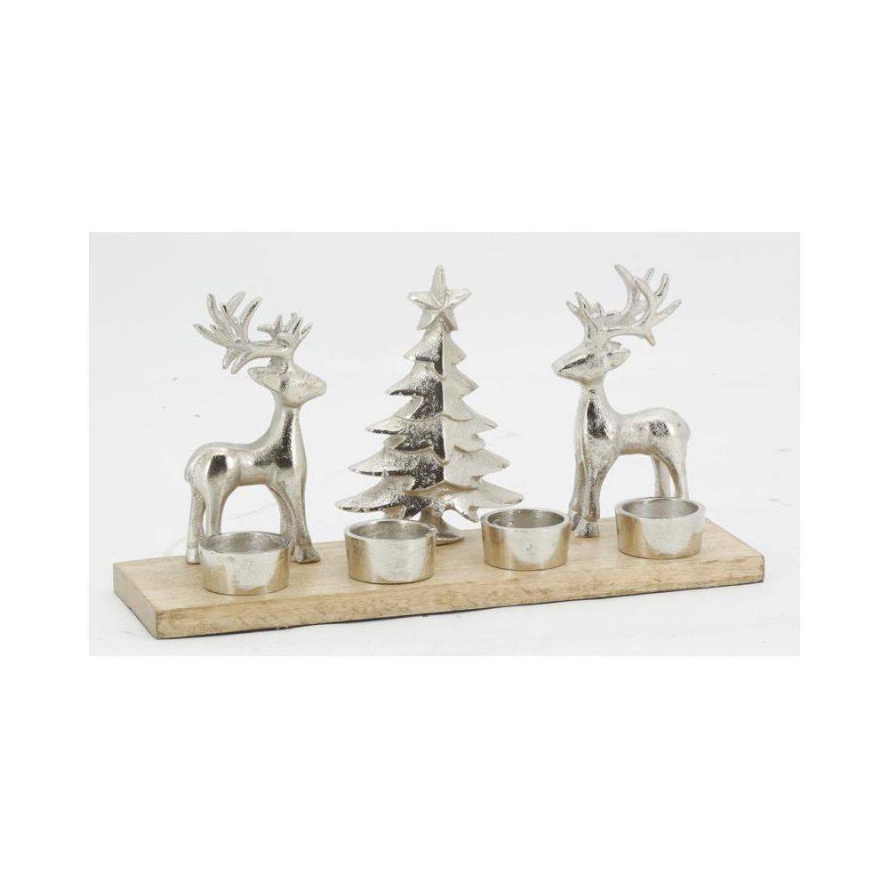 Aubry Gaspard - Support 4 bougies en aluminium et bois - Imagen 2