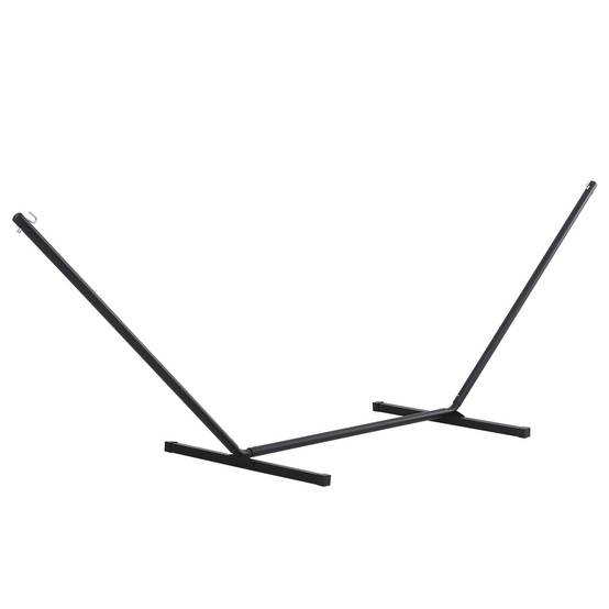 Support métallique pour hamac, structure de hamac, capacité de charge 120 kg, pour jardin, terrasse, patio, 360 x 92 x 112 cm, noir - Image 1