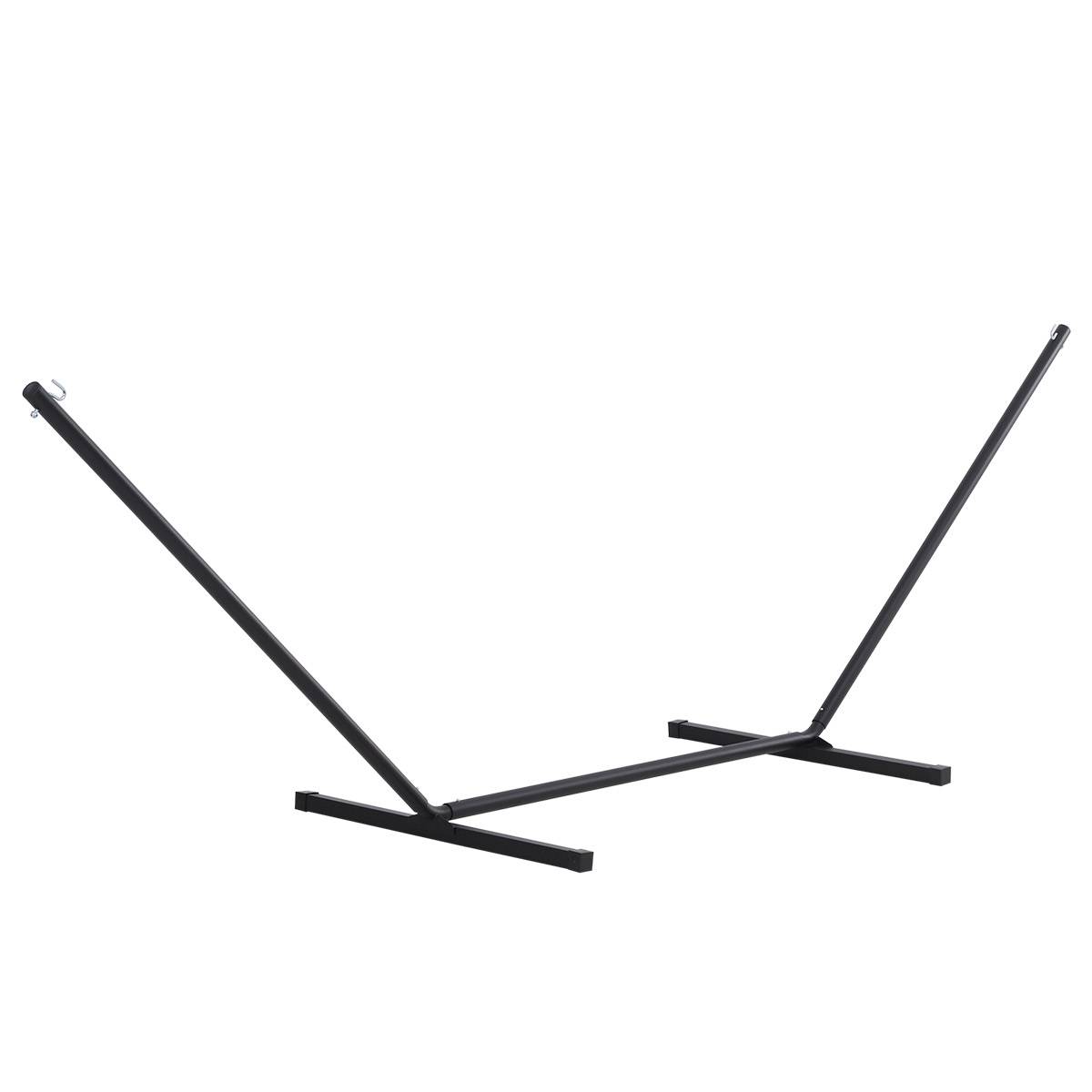 Support métallique pour hamac, structure de hamac, capacité de charge 120 kg, pour jardin, terrasse, patio, 360 x 92 x 112 cm, noir - Image 1