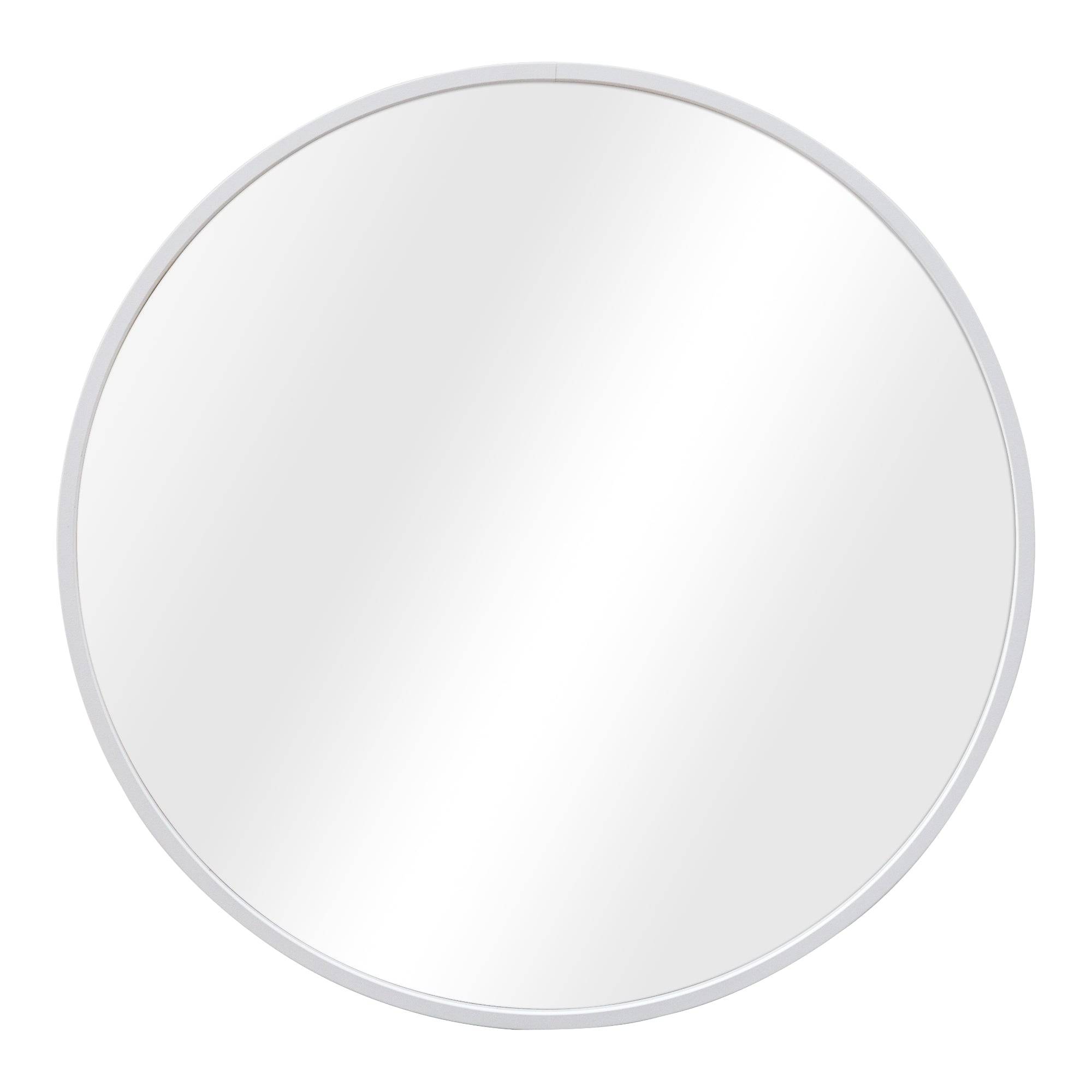 Helloshop26 - Miroir mural rond diamètre 50 cm blanc - Imagen 2