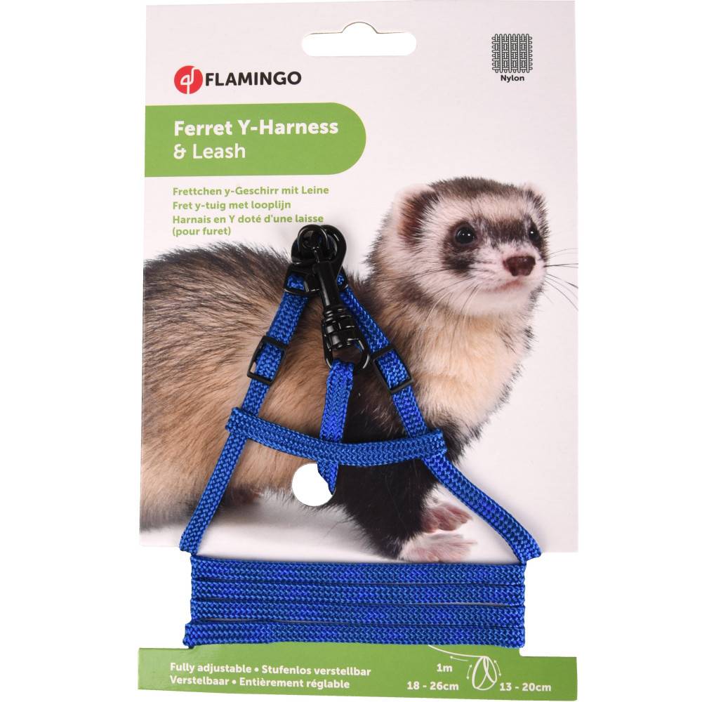 1 Harnais Y pour Furet et Rat avec laisse de 1 mètre couleur aléatoire - Imagen 6