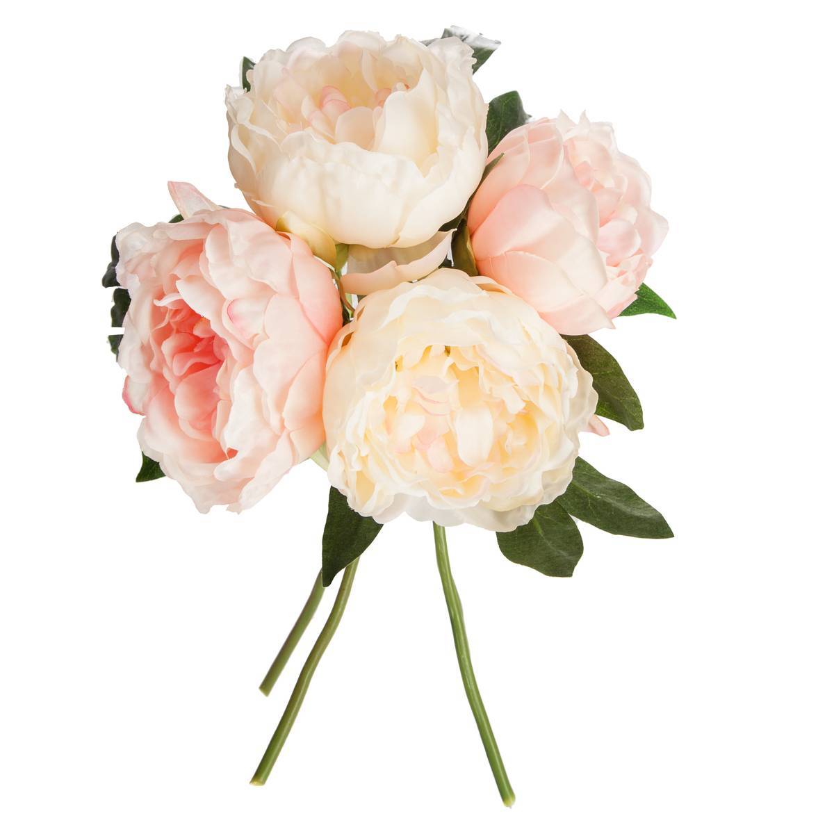 Atmosphera - Bouquet de 4 pivoines articielles rose H30cm - Atmosphera Créateur d'intérieur - Imagen 1
