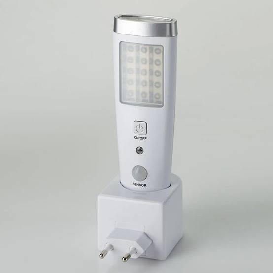 Lampe Torche LED Détecteur De Mouvement - 15 LED Puissantes 5 LED Poche Rechargeable Sur Socle Sécurité Escaliers Couloirs Maison - Image 6