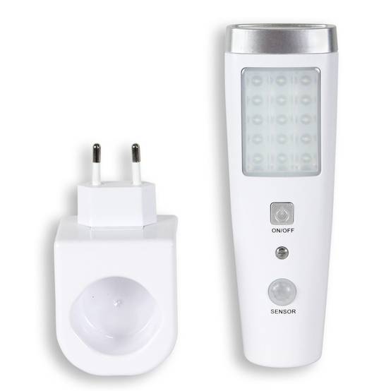 Lampe Torche LED Détecteur De Mouvement - 15 LED Puissantes 5 LED Poche Rechargeable Sur Socle Sécurité Escaliers Couloirs Maison - Image 4