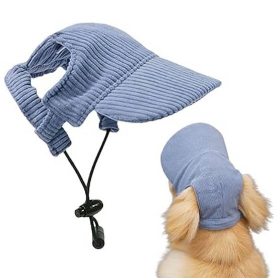 Chapeau de soleil ajustable pour chien DtopbuyAge (bleu, taille S) - Image 1