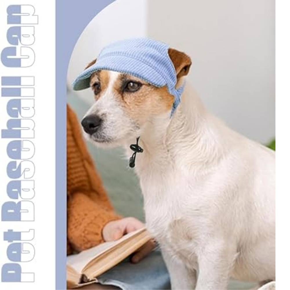 Chapeau de soleil ajustable pour chien DtopbuyAge (bleu, taille S) - Image 4
