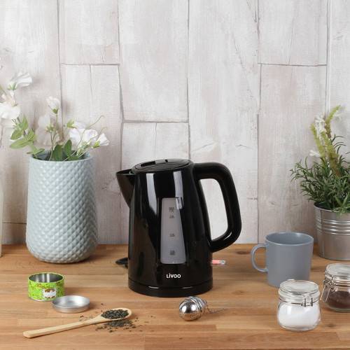 Livoo - Bouilloire électrique sans fil 1.7 L noire - Imagen 1