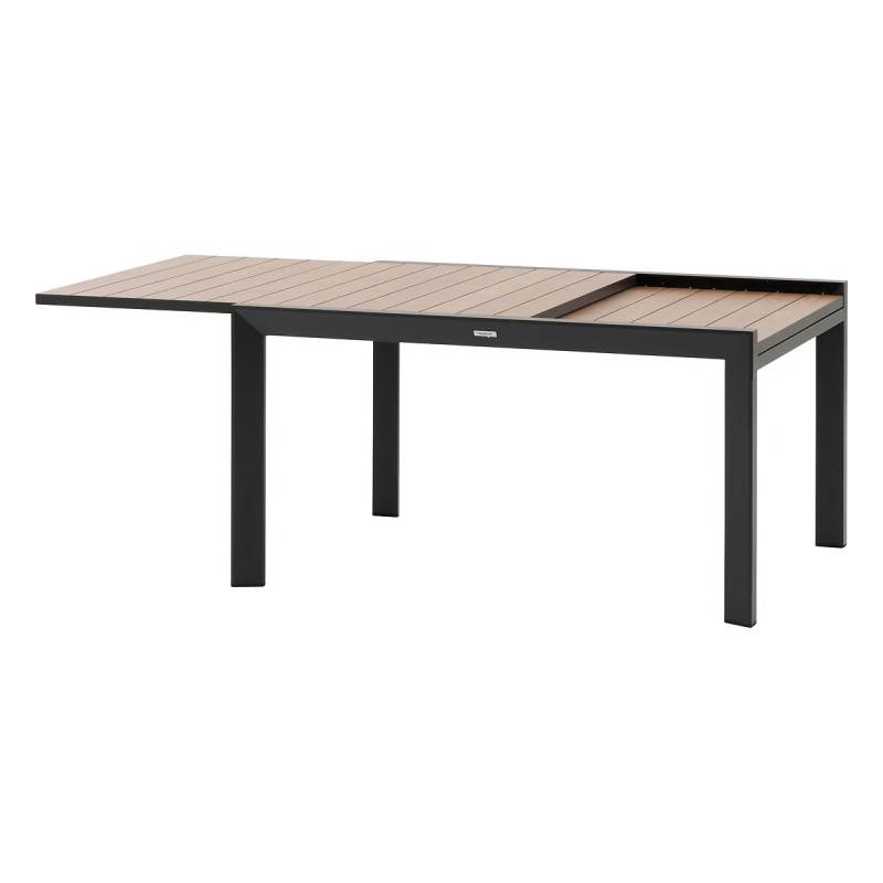 Hesperide - Table de jardin extensible coulissante "Évasion" effet bois honey & graphite 10 places lates en aluminium - Hespéride - Image 7