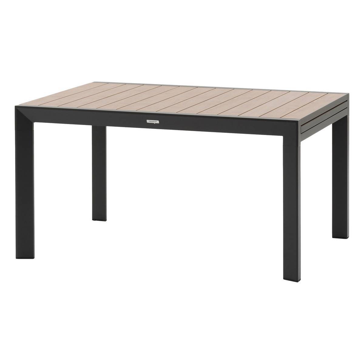 Hesperide - Table de jardin extensible coulissante "Évasion" effet bois honey & graphite 10 places lates en aluminium Hespéride - Image 2