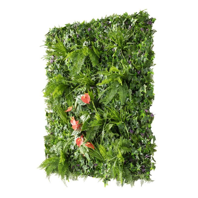Mur végétal artificiel extérieur et intérieur 1m x 1m Tropical - Easy Clôture - Imagen 3