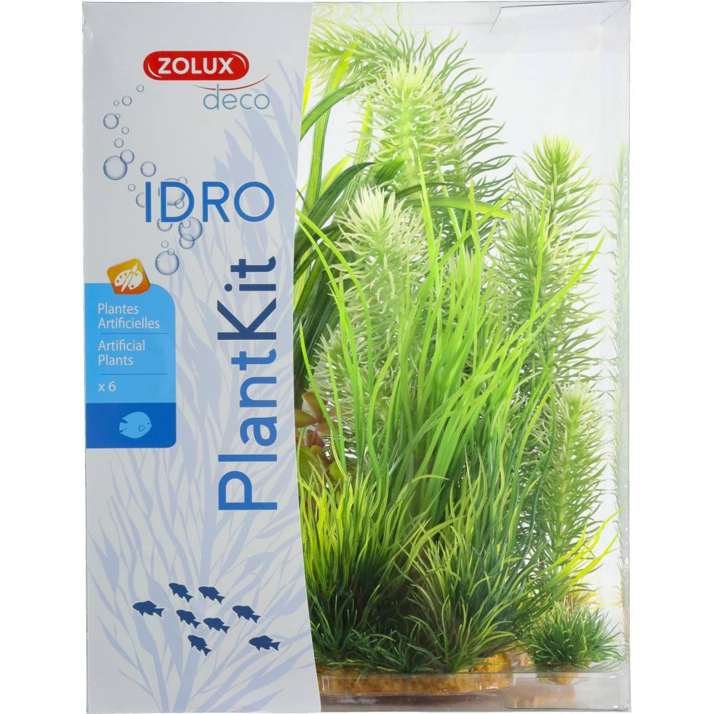 Zolux - Déco plantkit idro N3 plantes artificielles 6 pieces H 28 cm décoration d'aquarium - Imagen 3