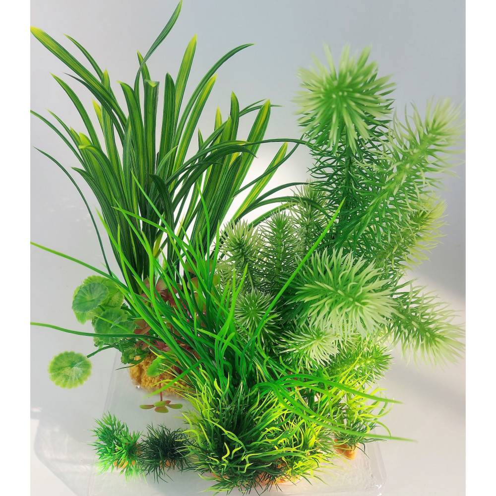 Zolux - Déco plantkit idro N3 plantes artificielles 6 pieces H 28 cm décoration d'aquarium - Imagen 4
