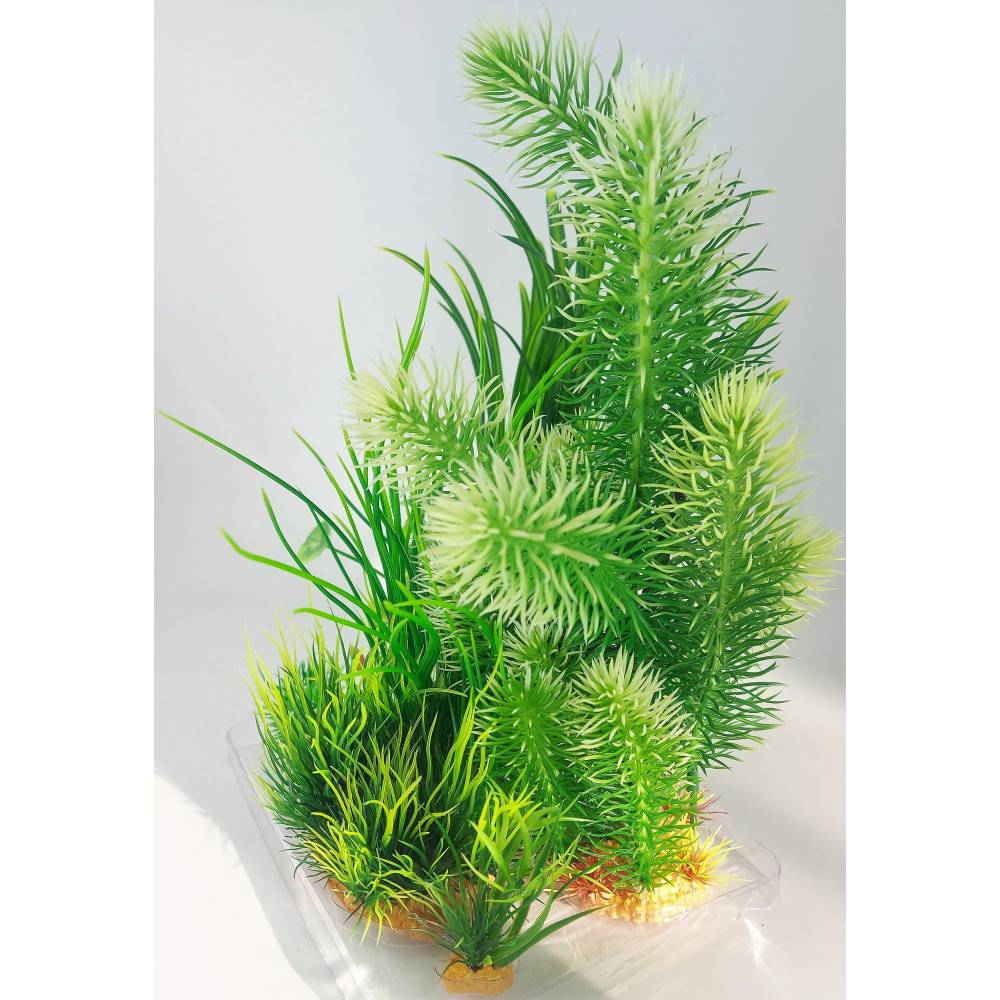 Zolux - Déco plantkit idro N3 plantes artificielles 6 pieces H 28 cm décoration d'aquarium - Imagen 6