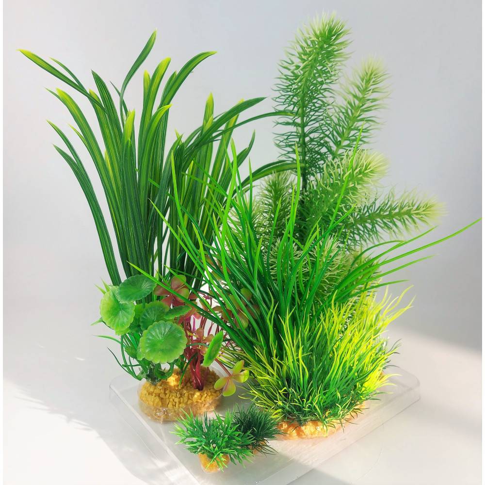 Zolux - Déco plantkit idro N3 plantes artificielles 6 pieces H 28 cm décoration d'aquarium - Imagen 7