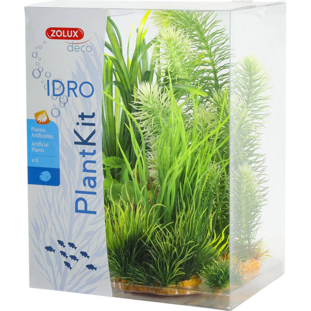 Zolux - Déco plantkit idro N3 plantes artificielles 6 pieces H 28 cm décoration d'aquarium - Imagen 8