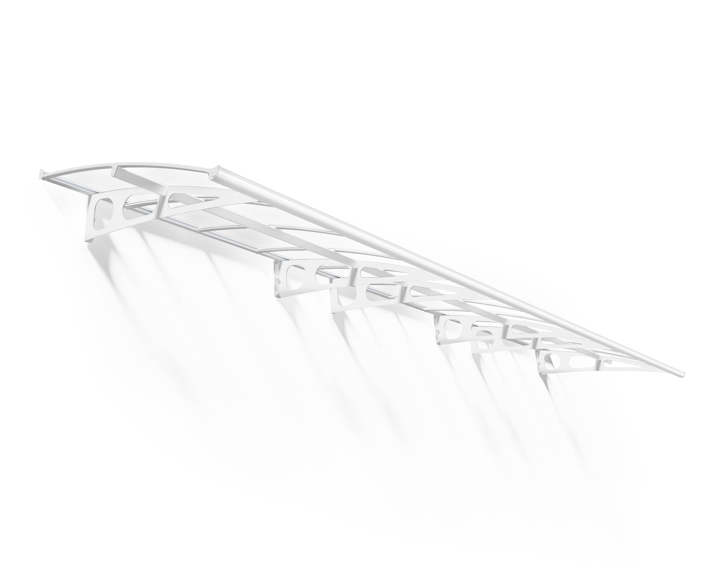 Canopia by Palram - Canopia Marquise de porte Bordeaux blanc transparent 670.5 X 139 - Imagen 1
