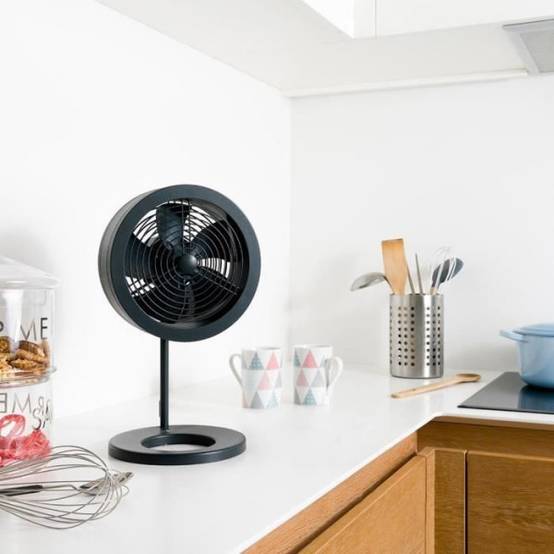 Ventilateur de table - AIR AND ME - Noas - 32 W - Ø 20 cm - Compact - Avec variateur de vitesses - Noir - Image 2