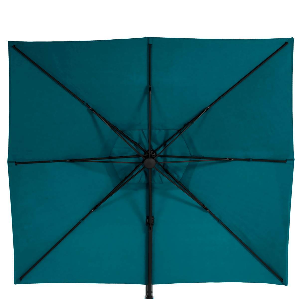 Hesperide - Toile de parasol "Elea" bleu canard 4,2x3m en polyester Hespéride - Image 3