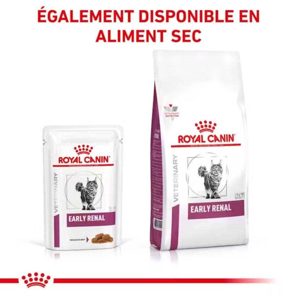 Royal Canin - Royal Canin Veterinary Early Renal Chat - Bouchées en sauce 12 x 85g - Imagen 5