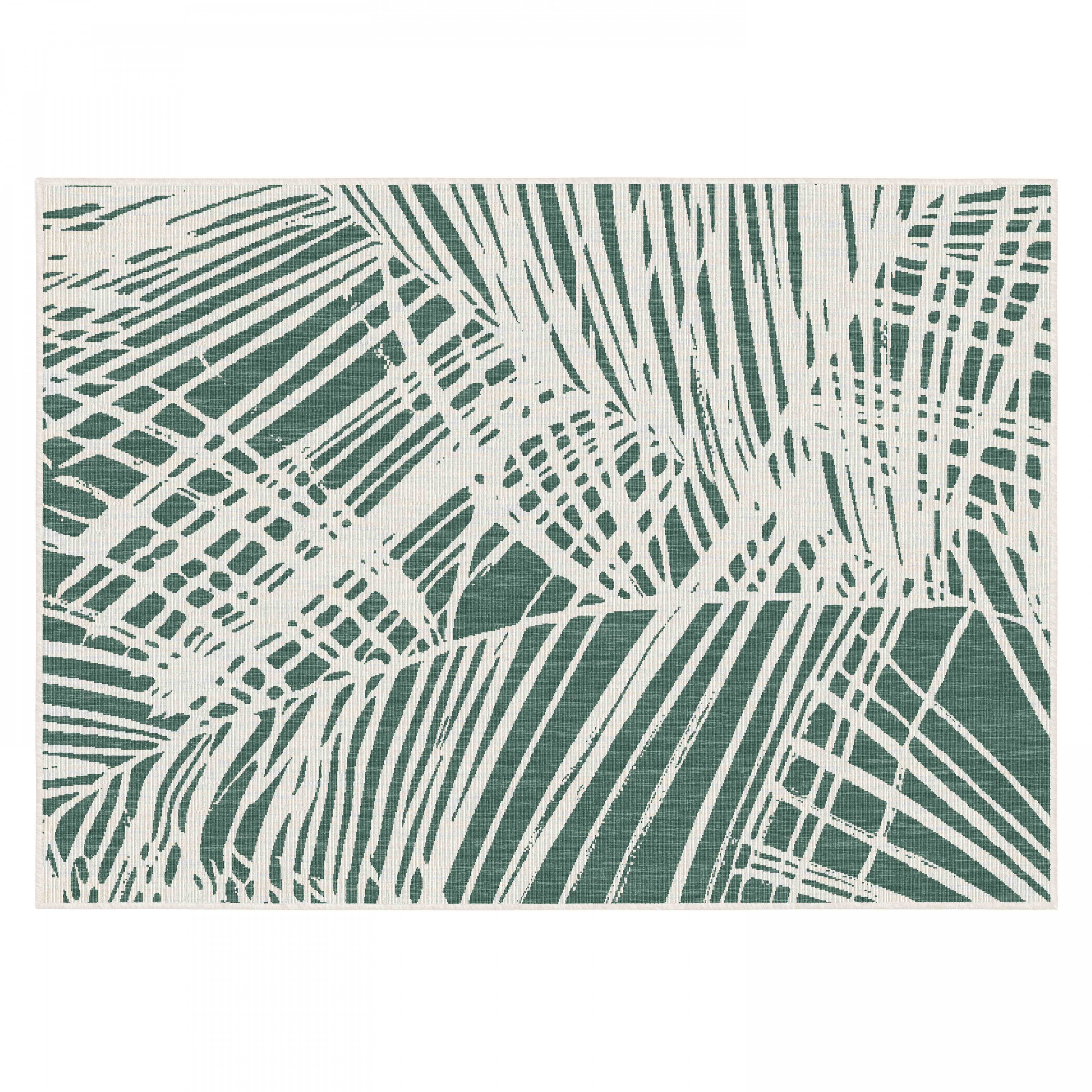 Oviala - Tapis d'extérieur en polypropylène 160 x 230 cm vert Palmio - Oviala - Imagen 3