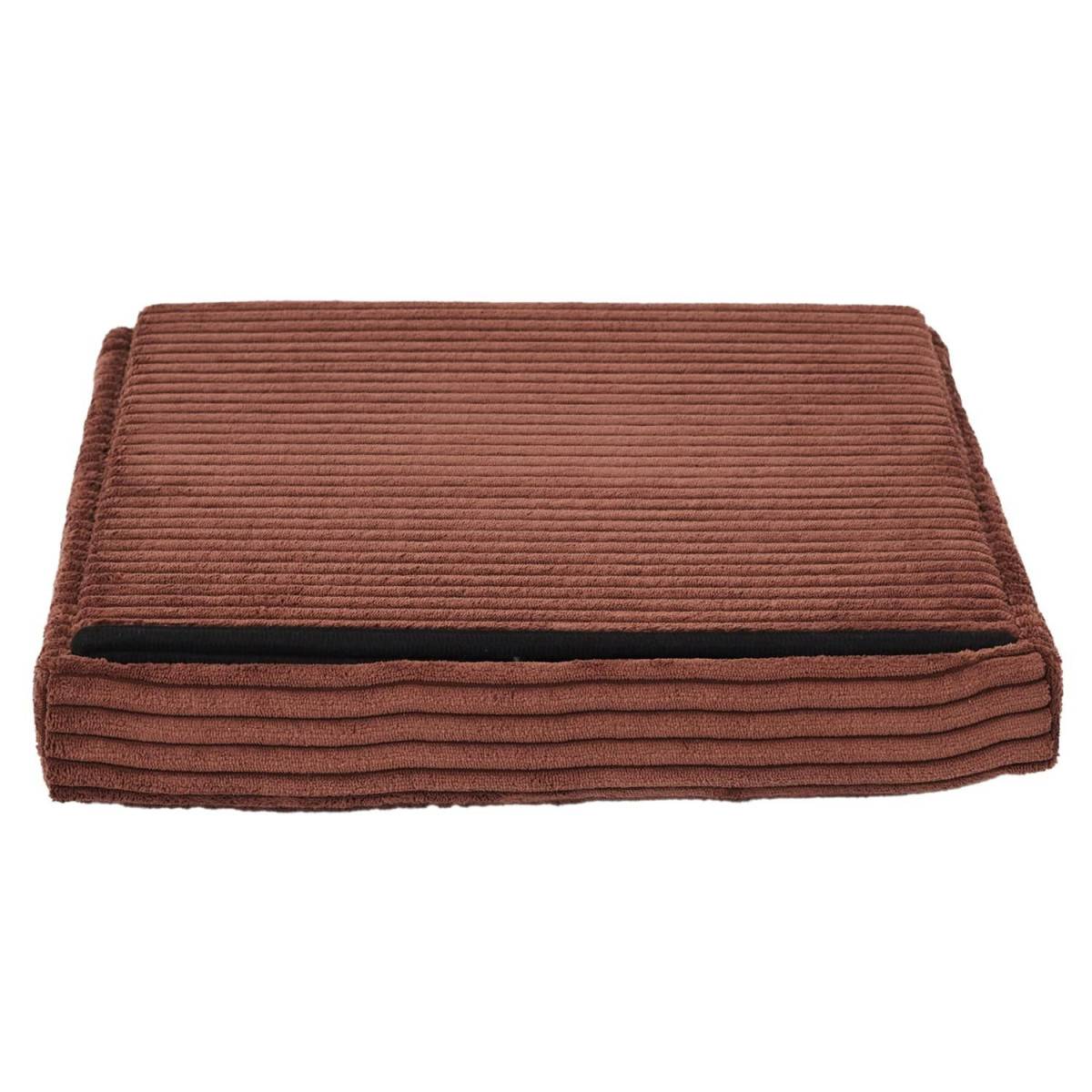 The Home Deco Factory - Pouf Coffre Pliable Côtelé "Scott" 38cm Terracotta - Image 4