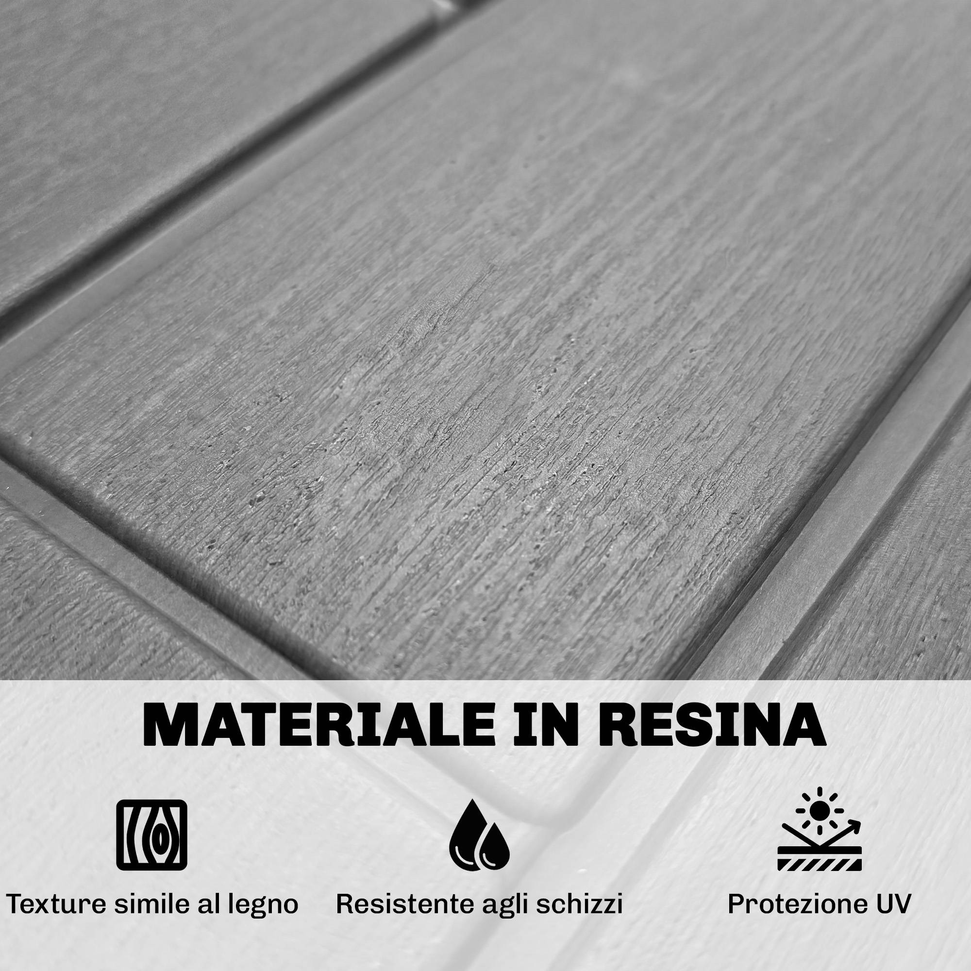 Coffre de jardin 114L résine effet bois gris balcon coussins 56x44x54cm - ComfortXL Outdoor Living - Image 7