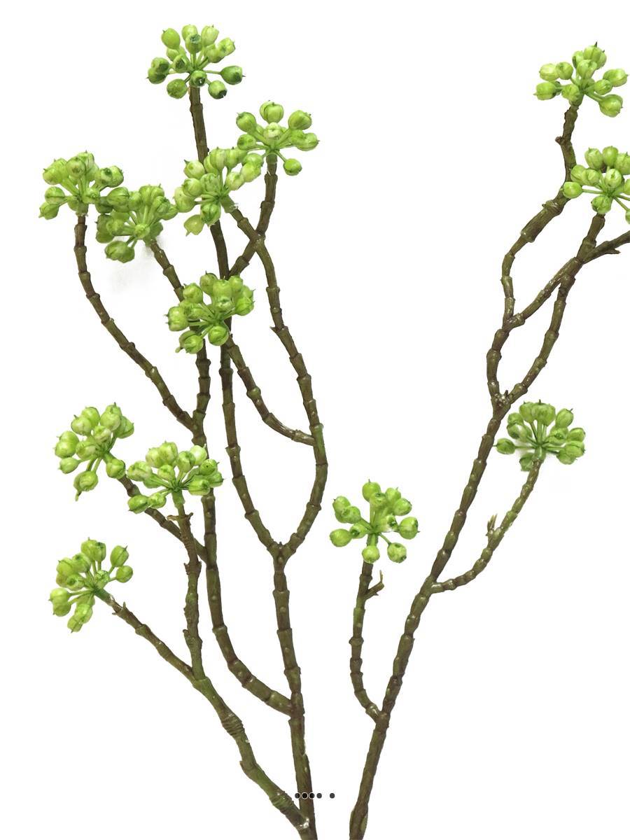 Artificielles - Minis fleurs colorées artificielles en branche, H 58 cm Vert - BEST - couleur: Vert - Imagen 3