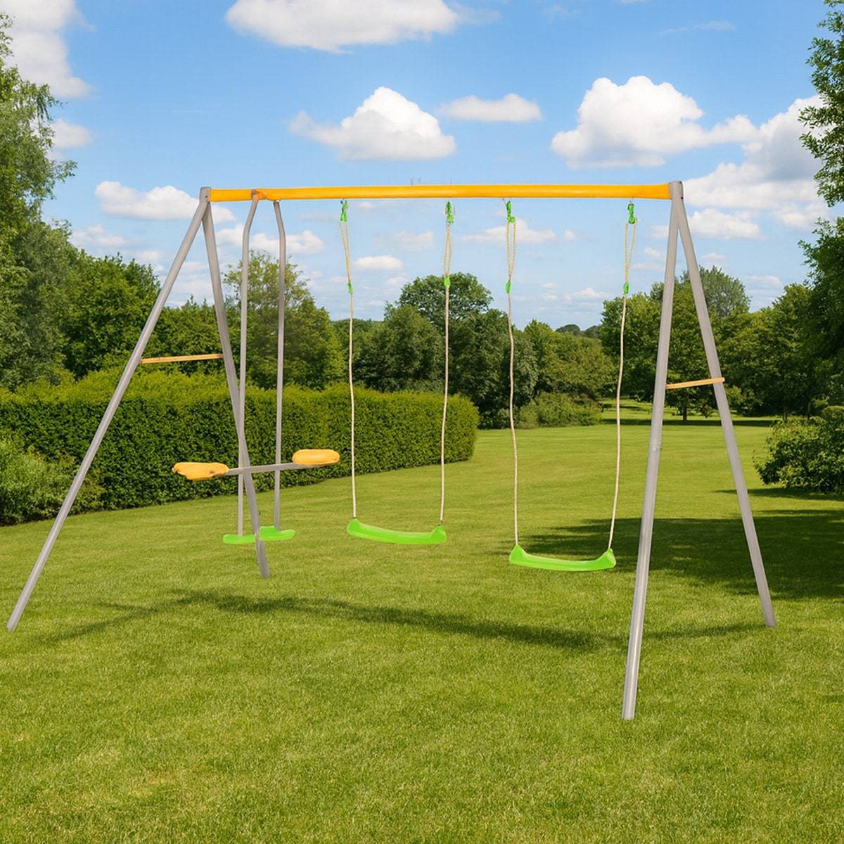 Trigano Jardin - Portique métal 1,90 m Agility BRIOSO 4 enfants - Image 4