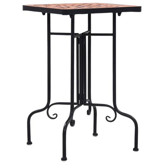 Maison Chic - Table de jardin - Table de bistro mosaïque Terre cuite Céramique HL913 - Image 3