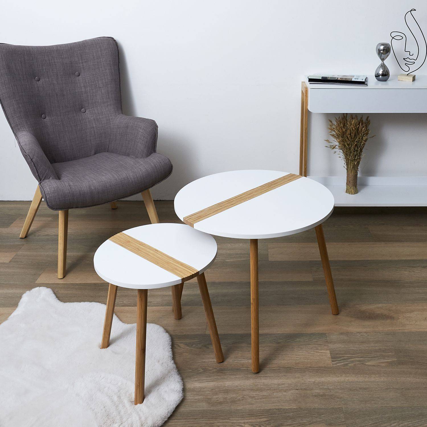 Duo de tables gigogne Relief - Toilinux - Jardiland