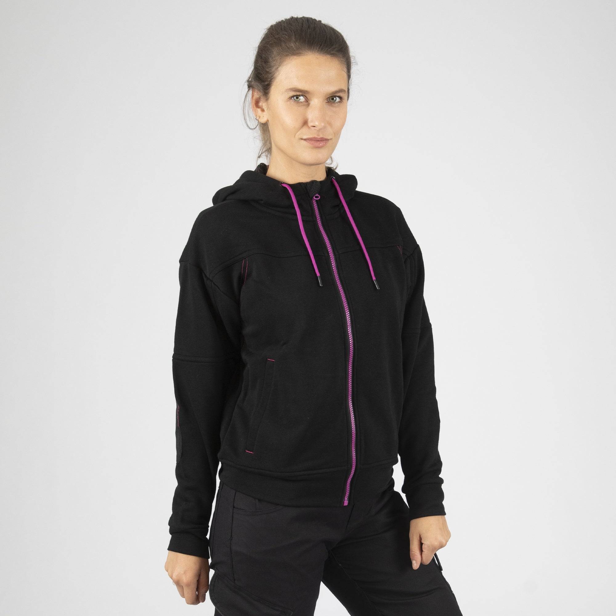 taille 3xl - uma - gilet de travail - 1271 noir , fushia - Image 2