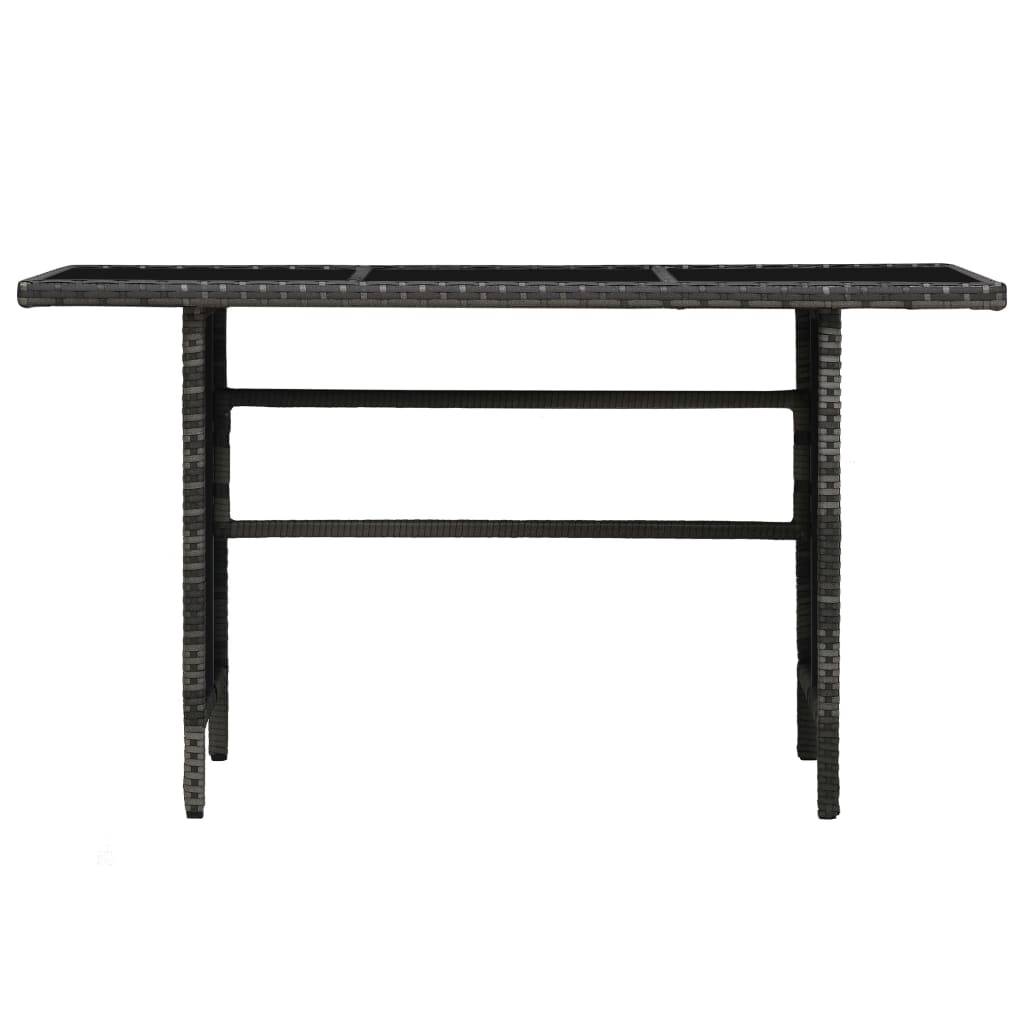 Helloshop26 - Salon de jardin meuble d'extérieur ensemble de mobilier 4 pièces avec coussins résine tressée gris - Imagen 5