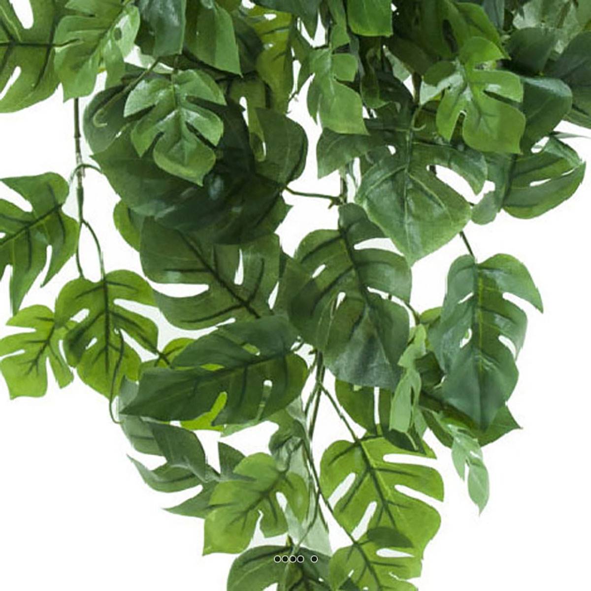 Artificielles - Chute de philodendron artificiel 99 feuilles L 70 cm Vert - Imagen 3