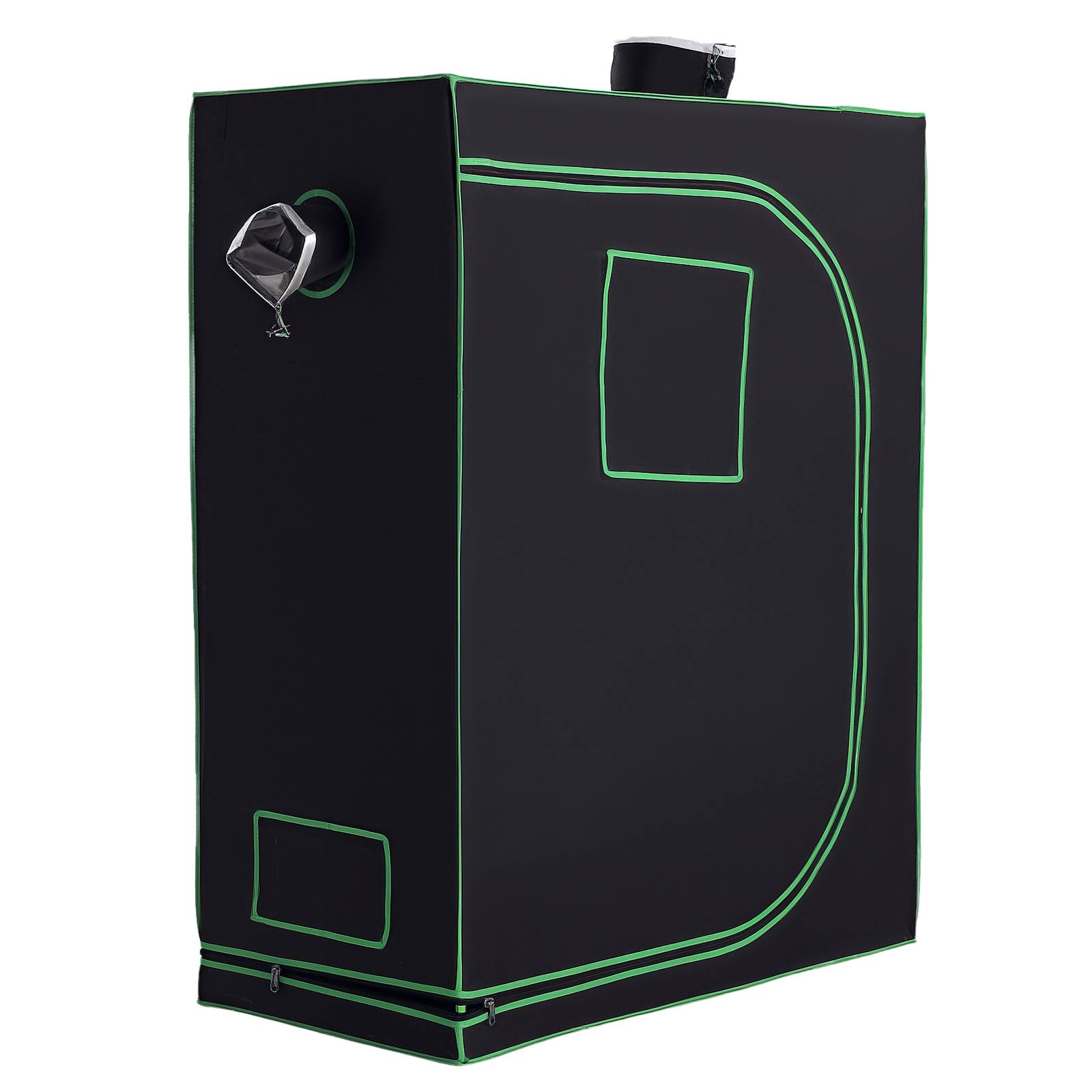 ComfortXL - Chambre de culture intérieur hydroponique acier Oxford Mylar aérations 120x60x150cm noir - ComfortXL Outdoor Living - Image 1