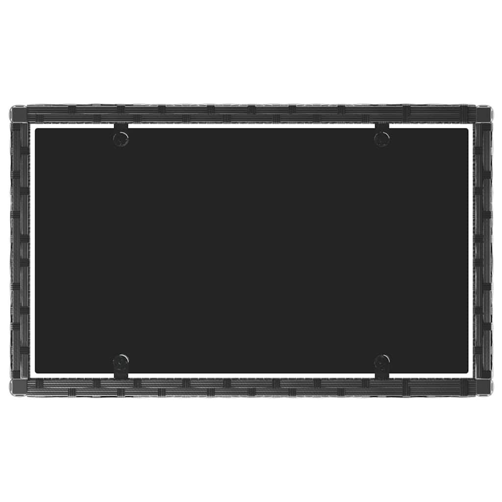 Vidaxl - Salon de jardin 4 pcs avec coussins Noir Résine tressée vidaXL 319496 - Imagen 6