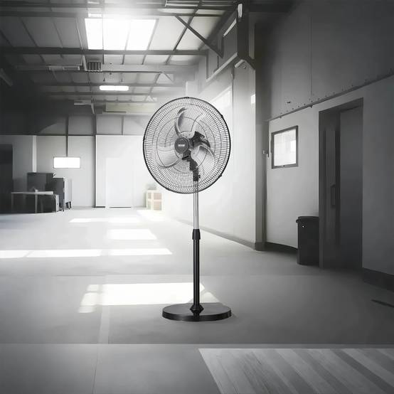 VEVOR Ventilateur pied industriel 450 mm, oscillant 90°, 5400 CFM, noir. - Image 8