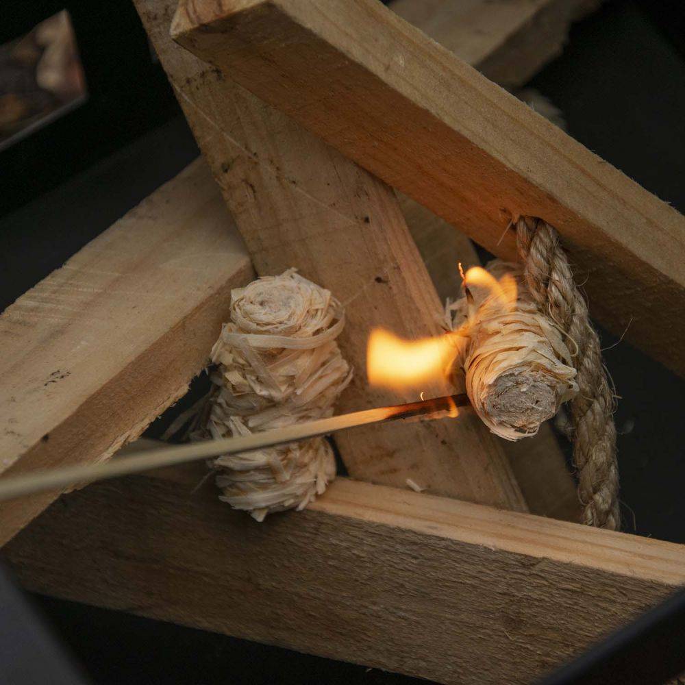 Esschert Design - Allume-feu laine de bois 32 pièces (Lot de 2) - Imagen 2