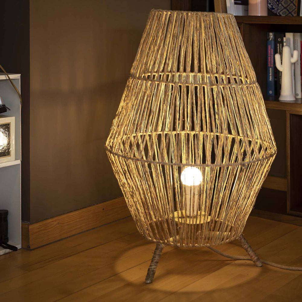 Lampe de jardin en jute Sisine 70 cm Alimentation électrique - Imagen 2