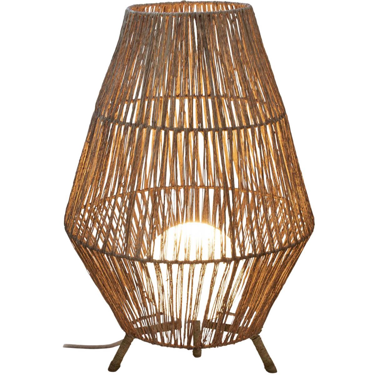 Lampe de jardin en jute Sisine 70 cm Alimentation électrique - Imagen 1