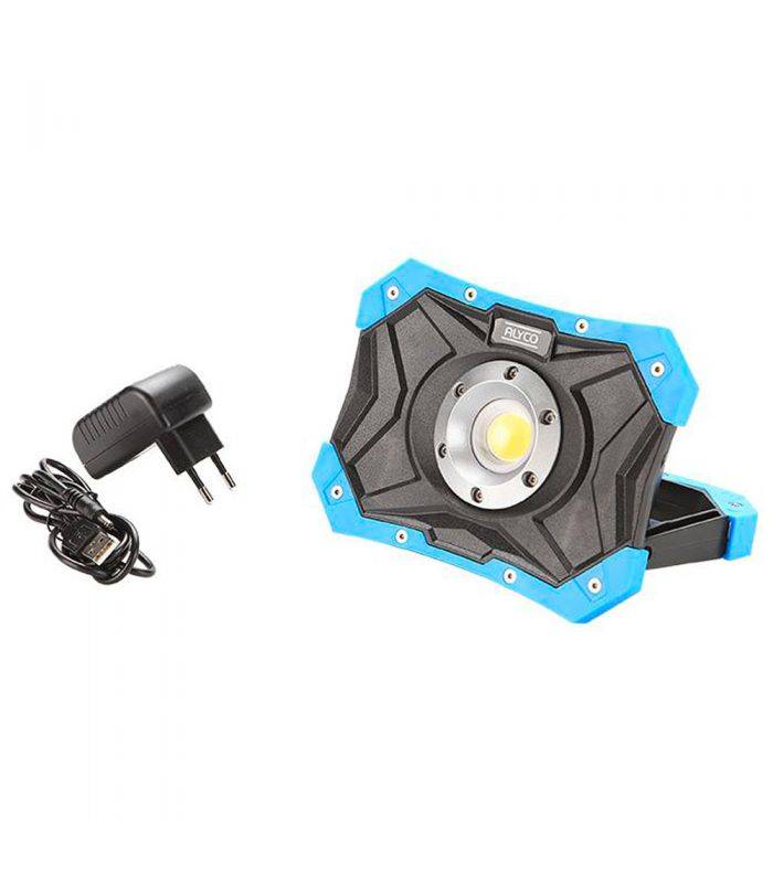 ALYCO - Projecteur avec batterie rechargeable et poignée magnétique 10w cob ip54 alyco ALYCO 199220 - Image 1
