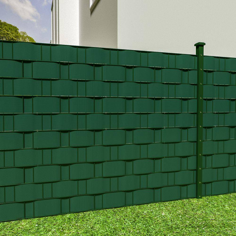 Helloshop26 - Brise vue brise vent film anti regards clôture paravent PVC vert 70 m - Imagen 2