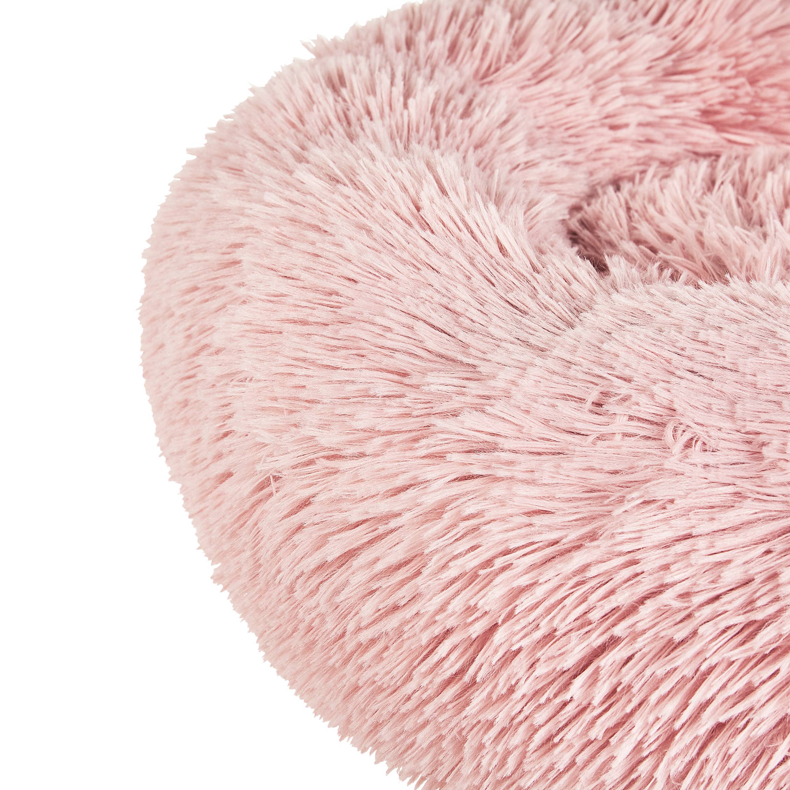 Beliani - Lit pour animal Fourrure synthétique Rose KULU - 50x50x15- Beliani - Image 4