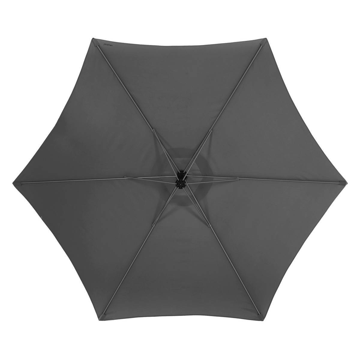 Hesperide - Parasol déporté rond "Manoa" ardoise & graphite 3m en aluminium traité époxy - Hespéride - Imagen 3