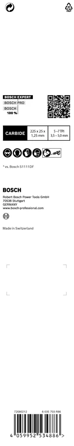 Bosch Professional - 1 Lame de scie sabre Expert Carbure Démolition bois et métal S 1167 XHM - 225 mm - BOSCH - 2608900398 - Imagen 8
