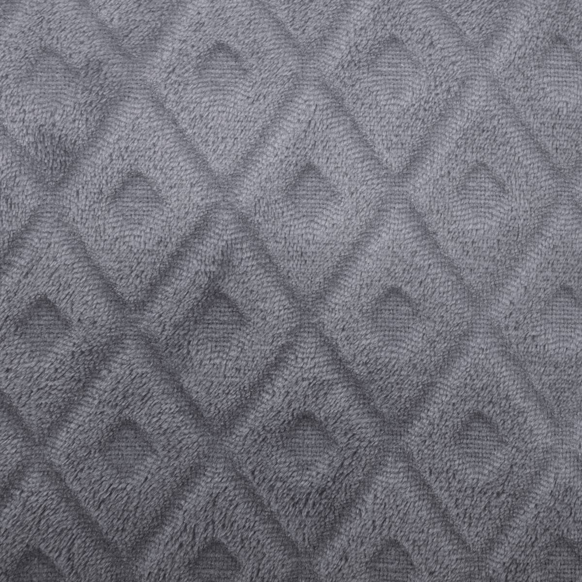 Atmosphera - Coussin losanges flanelle gris ardoise 40x40cm - Atmosphera Créateur d'intérieur - Imagen 3
