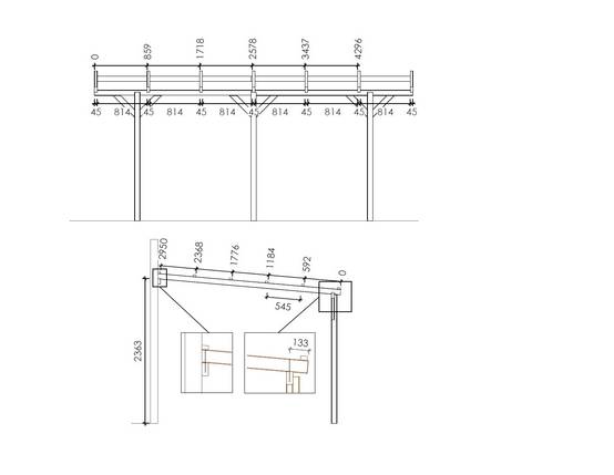 Altanka - Carport, abri de voiture 3x5.24 m - 15 m2 - adossé - CAR7-2 - ALTANKA - Image 3