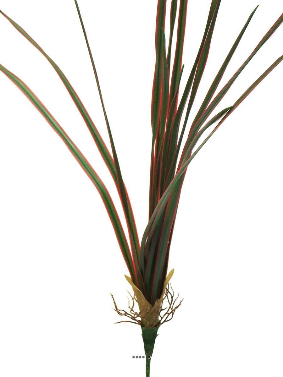 Artificielles - Dragonnier de Madagascar artificiel en piquet H 53 cm Vert-Rouge - Imagen 2