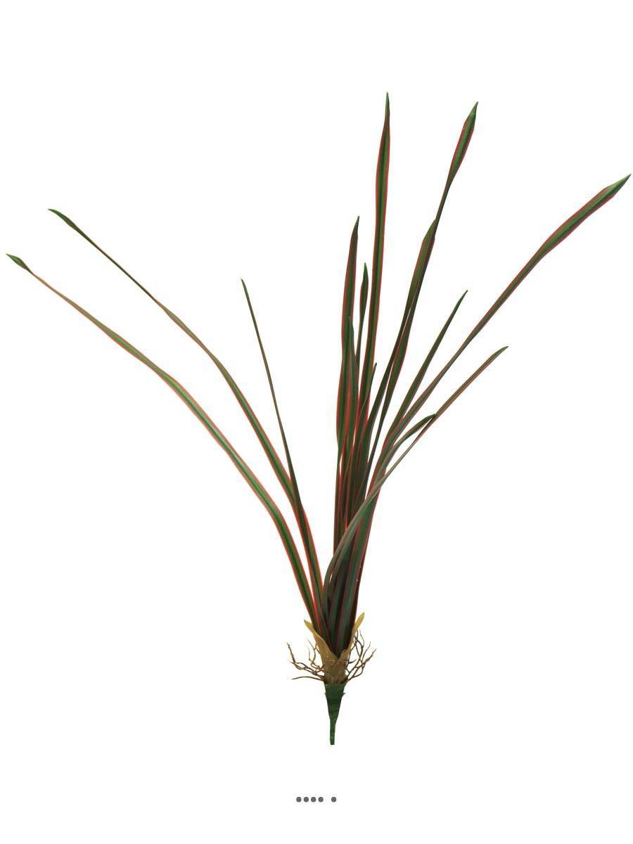 Artificielles - Dragonnier de Madagascar artificiel en piquet H 53 cm Vert-Rouge - Imagen 1