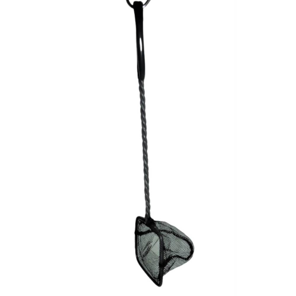 animallparadise - Epuisette filet noir, maille moyenne, 8 cm x 6.5 x 31.5 cm,  aquarium - Imagen 3