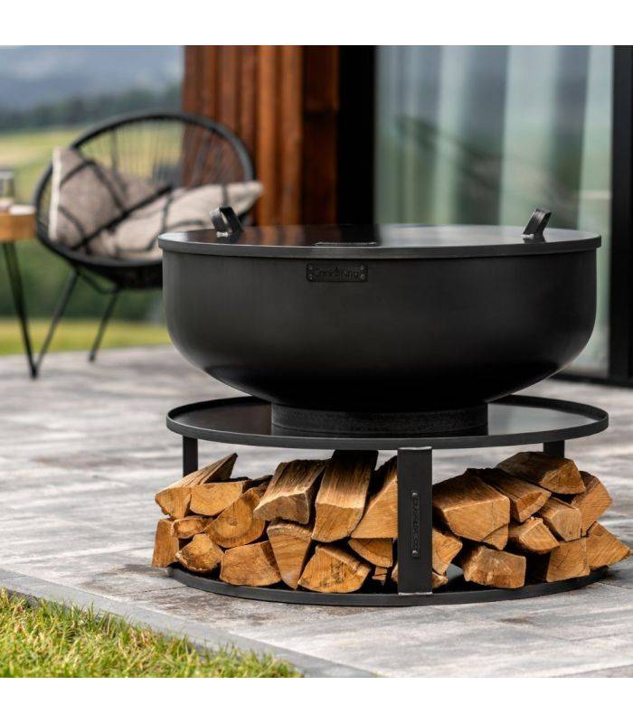 Braséro de jardin XXL PALERMO, 60cm de diamètre,  acier naturel, CookKing, 111560 - Image 4